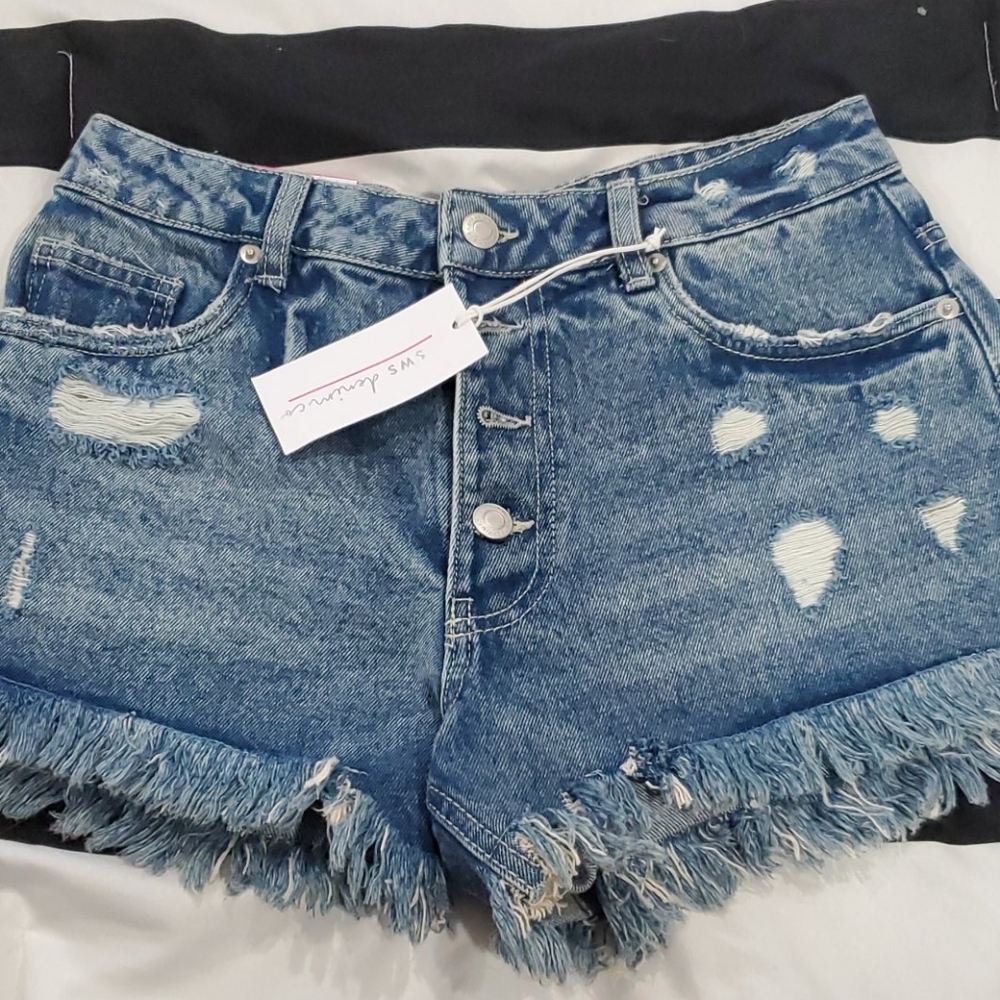High rise shorts